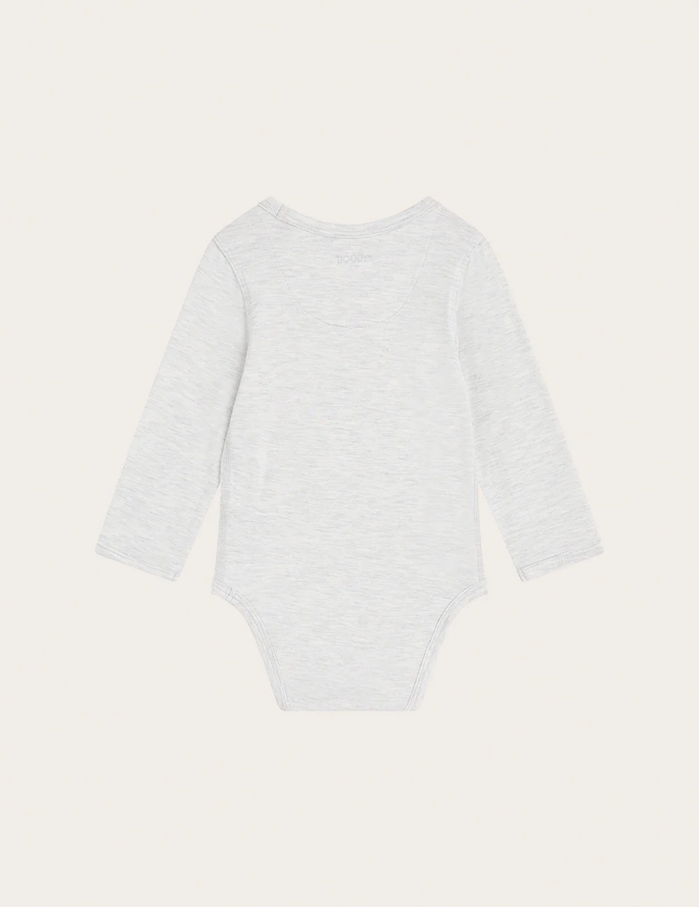 Baby Long Sleeve Bodysuit - Heather Grey - Image 2