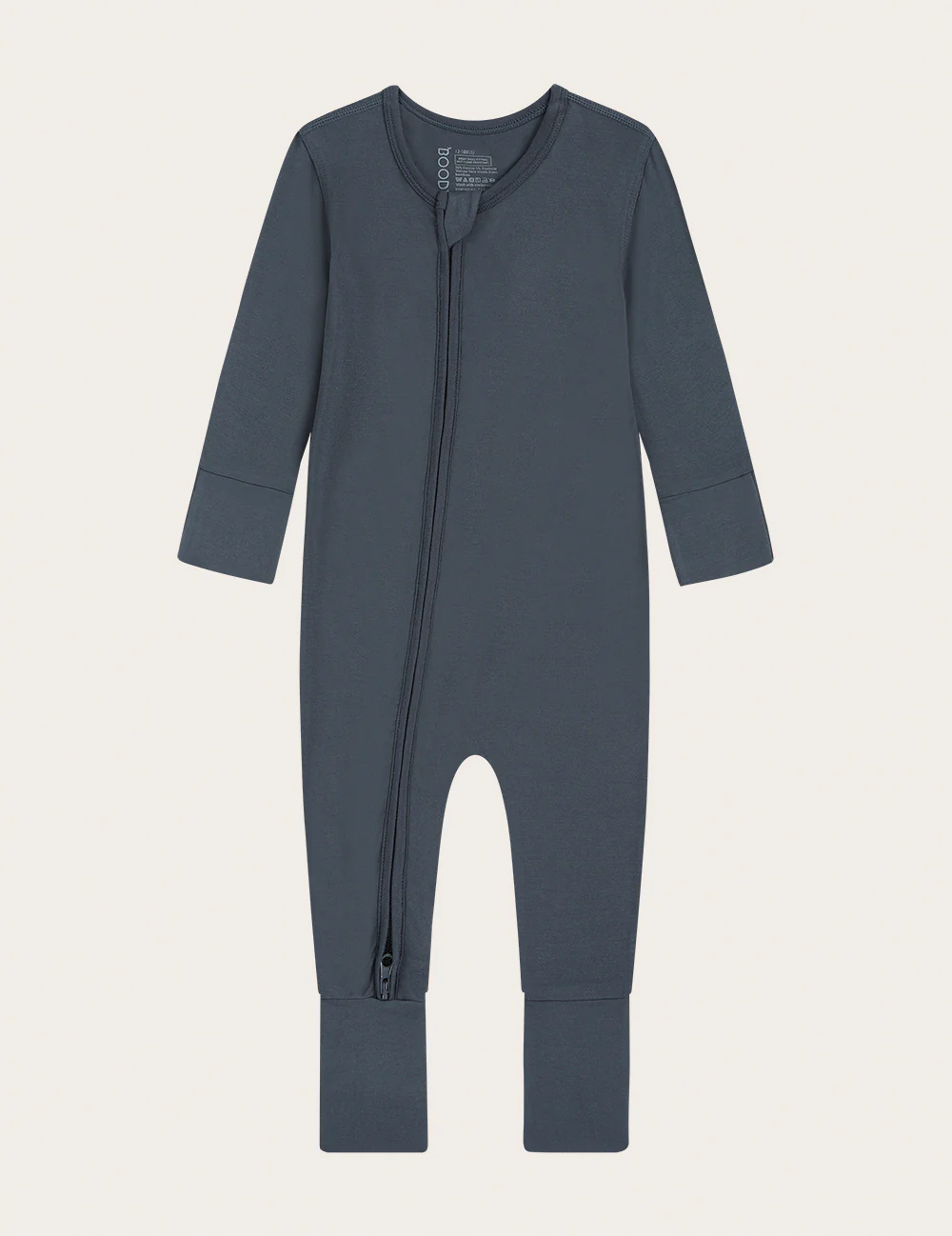Baby Long Sleeve Romper - Storm