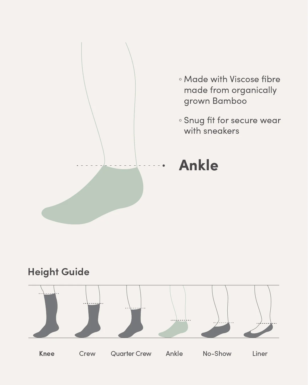 Cushioned Ankle Socks - White - Image 2
