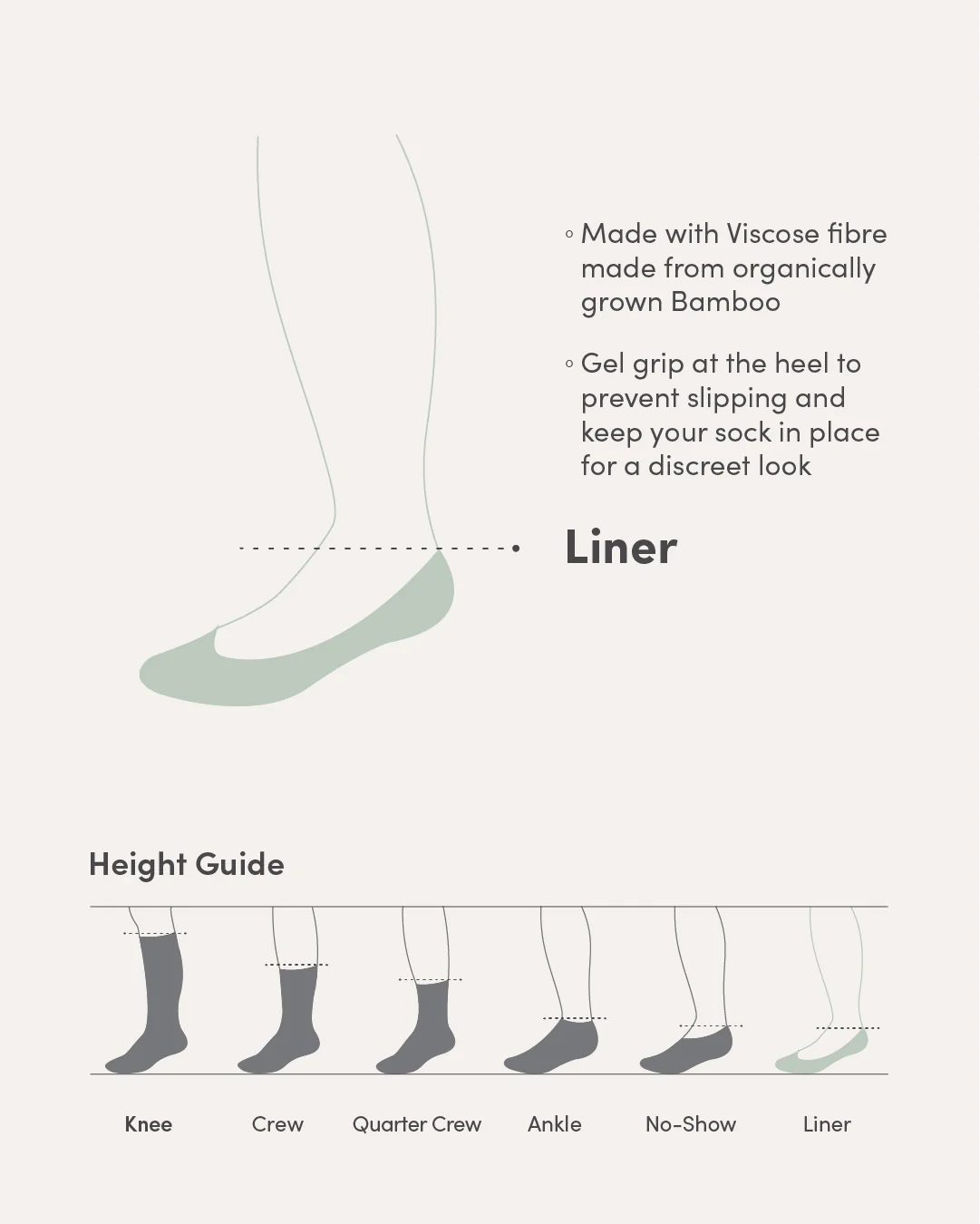 Everyday Liner Socks - Black - Image 2