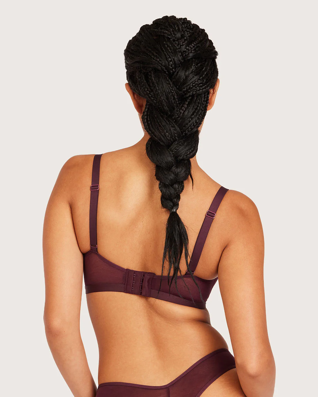 FreeMesh Crop Bralette - Fig - Image 3