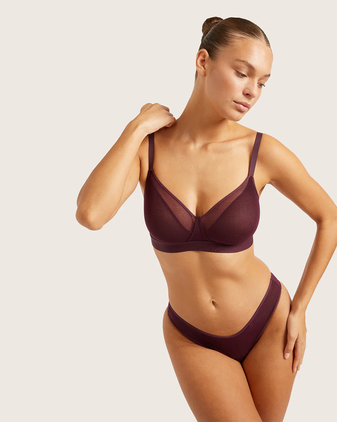 FreeMesh Full Bust Wireless Bra - Fig - Image 6