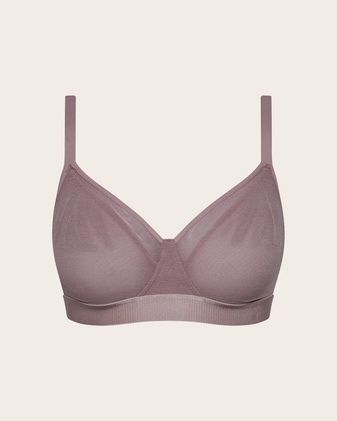 FreeMesh Full Bust Wireless Bra - Mauve - Image 12