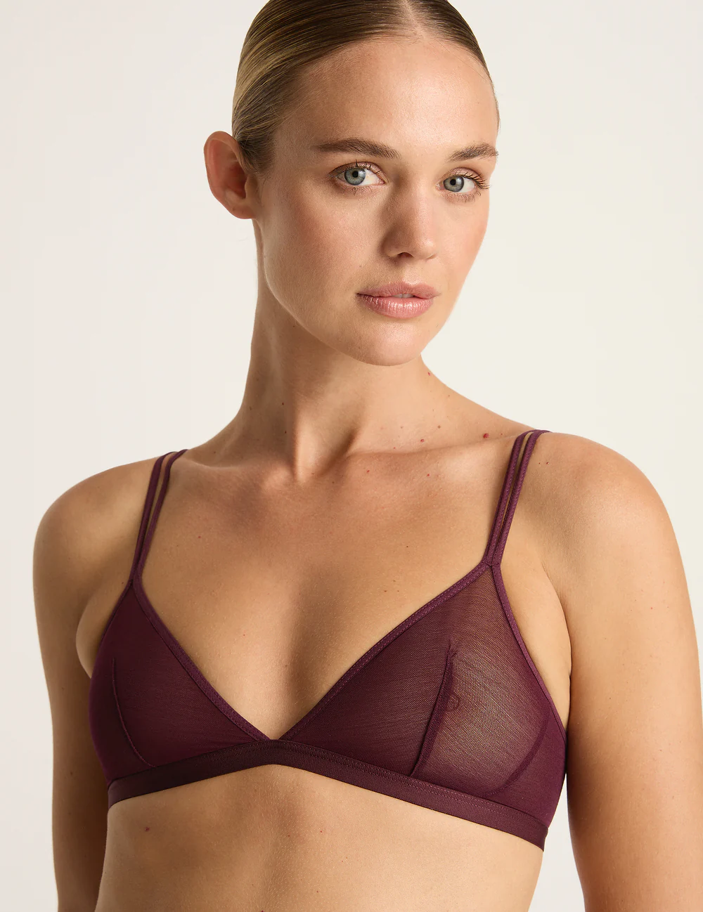 FreeMesh Triangle Bralette - Fig - Image 5