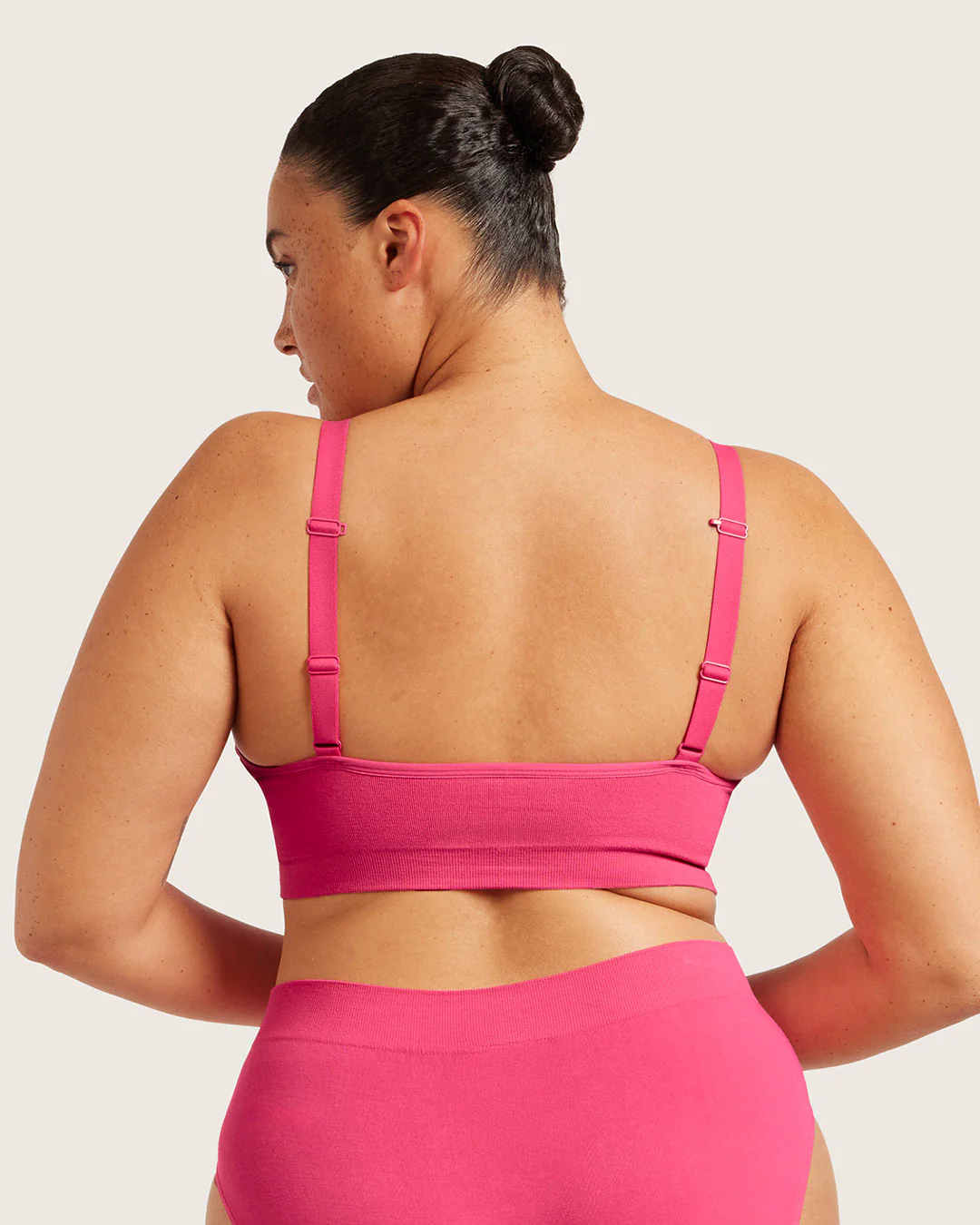 Full Bust Wireless Bra - BCAM Pink - Image 8