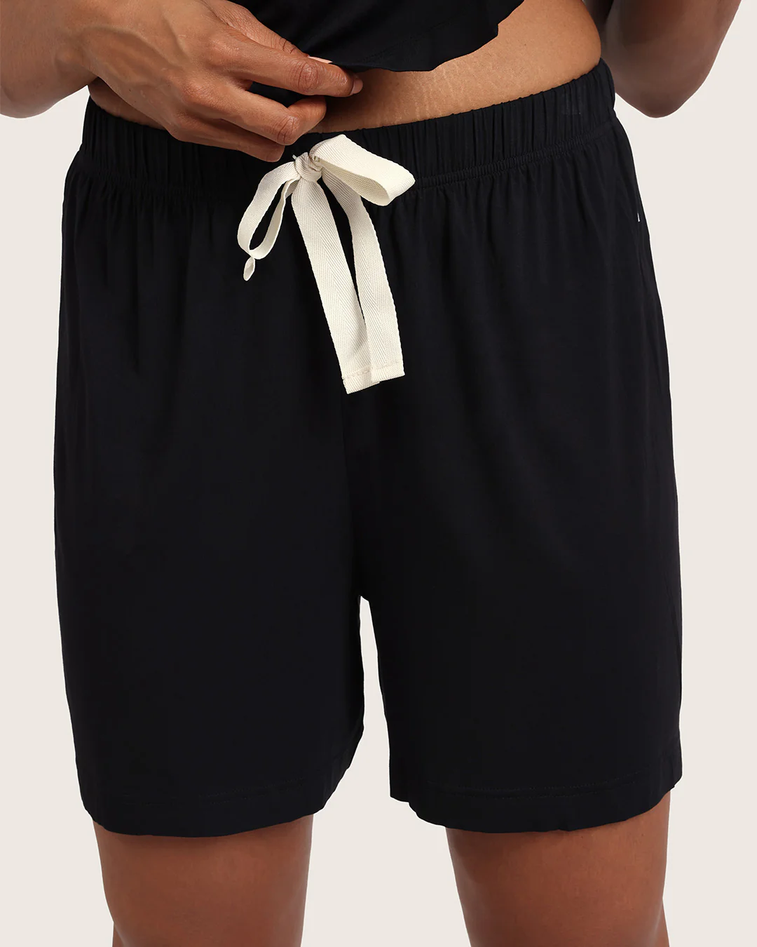 Goodnight Long Sleep Shorts - Black - Image 10