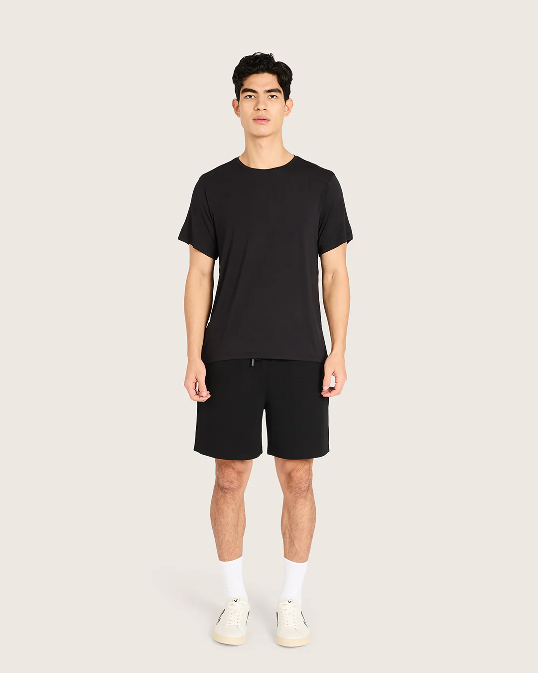 Men's Base Layer Crew Neck T-Shirt - Black - Image 6