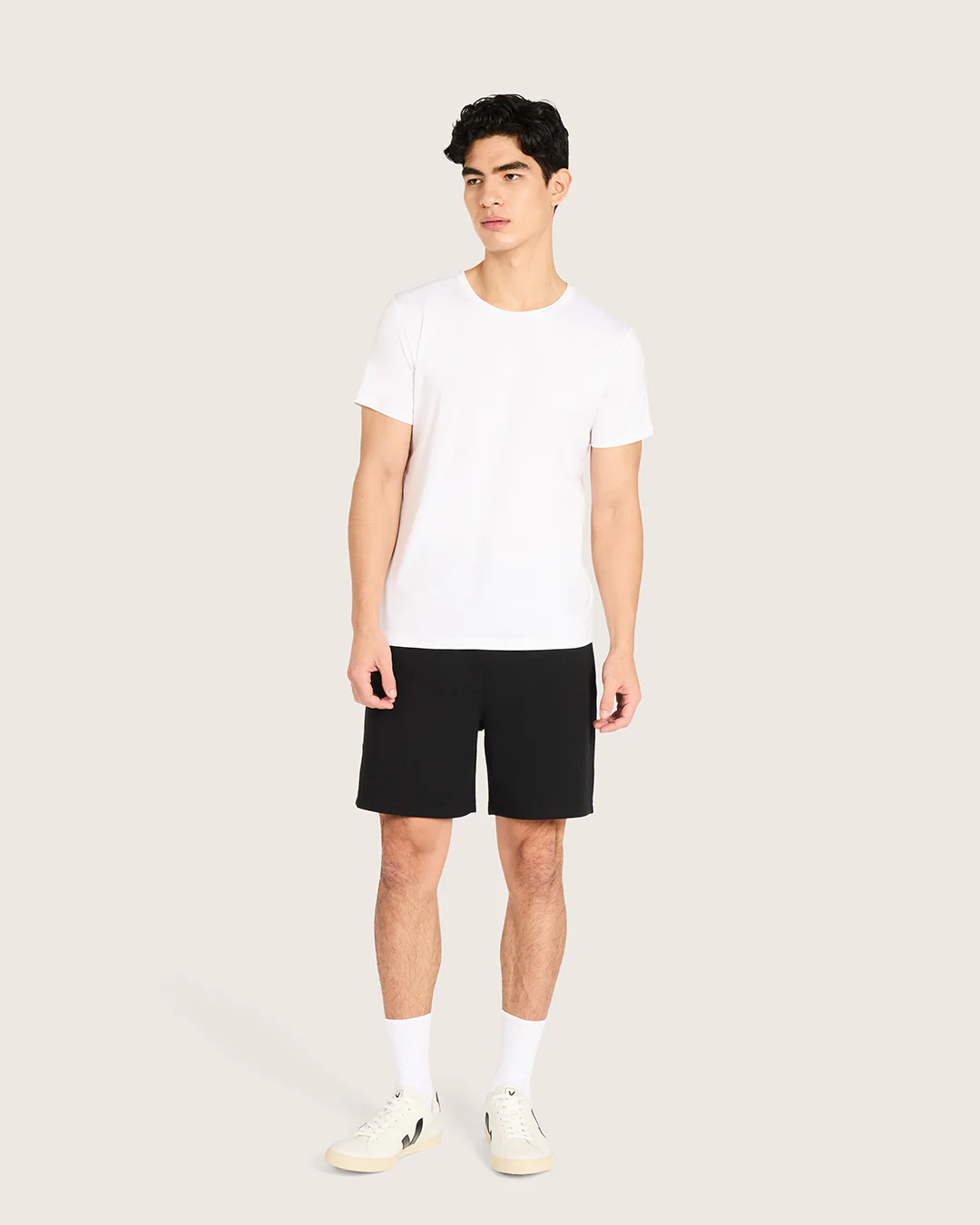 Men's Base Layer Crew Neck T-Shirt - White - Image 6