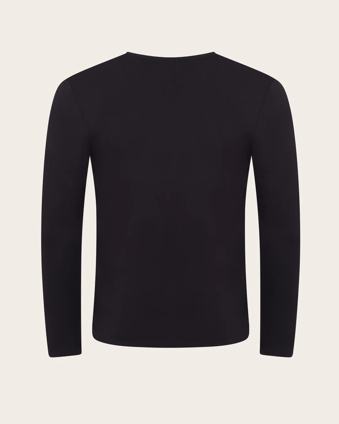 Men's Base Layer Long Sleeve Crew Neck T-Shirt - Black - Image 12