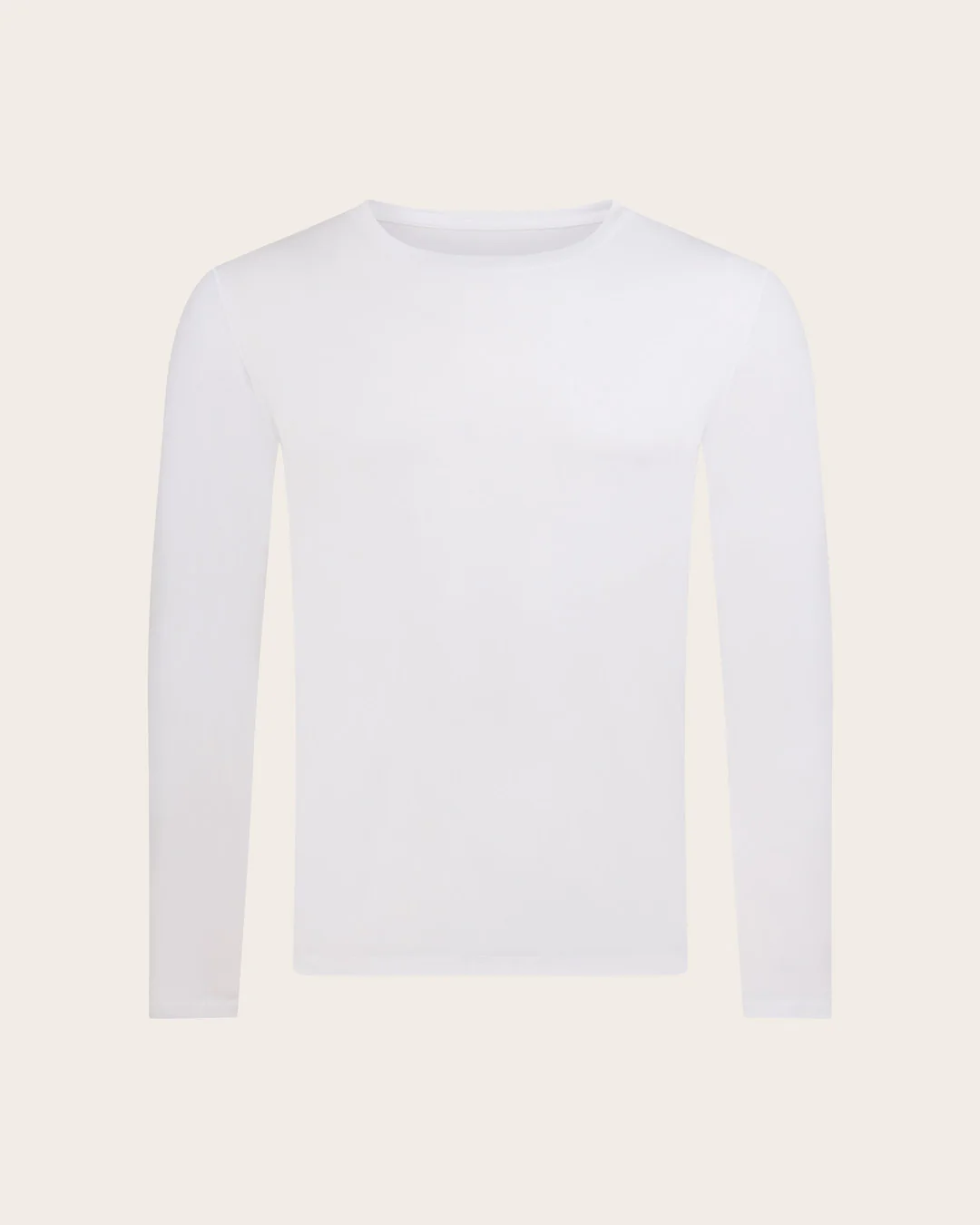 Men's Base Layer Long Sleeve Crew Neck T-Shirt - White - Image 12