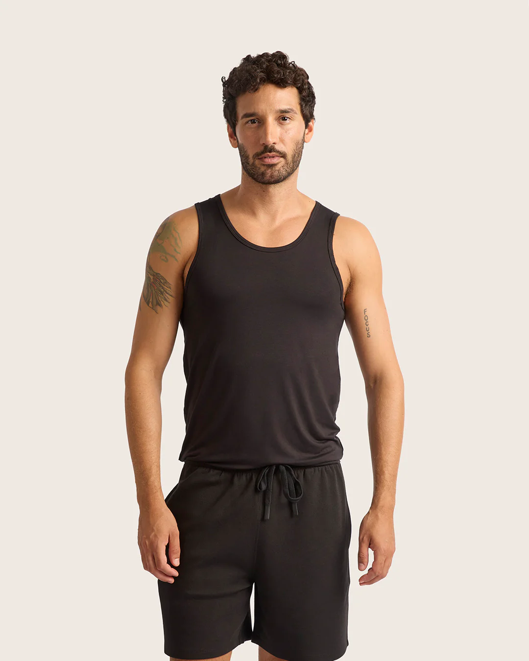 Men's Base Layer Tank Top - Black - Image 7