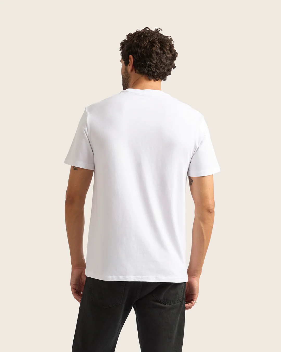 Men's Classic Crew Neck T-Shirt - White - Image 8