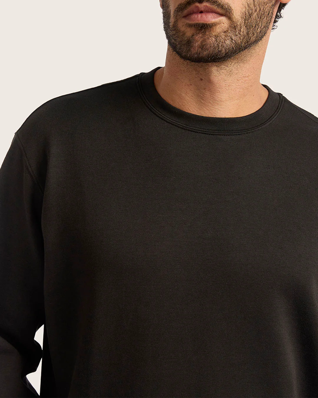 Men's Crew Neck Sweater - Black - Image 10