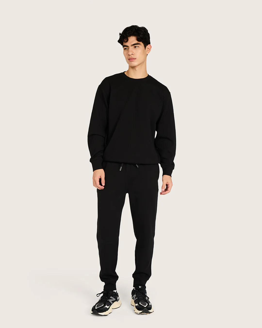 Men's Crew Neck Sweater - Black - Image 6