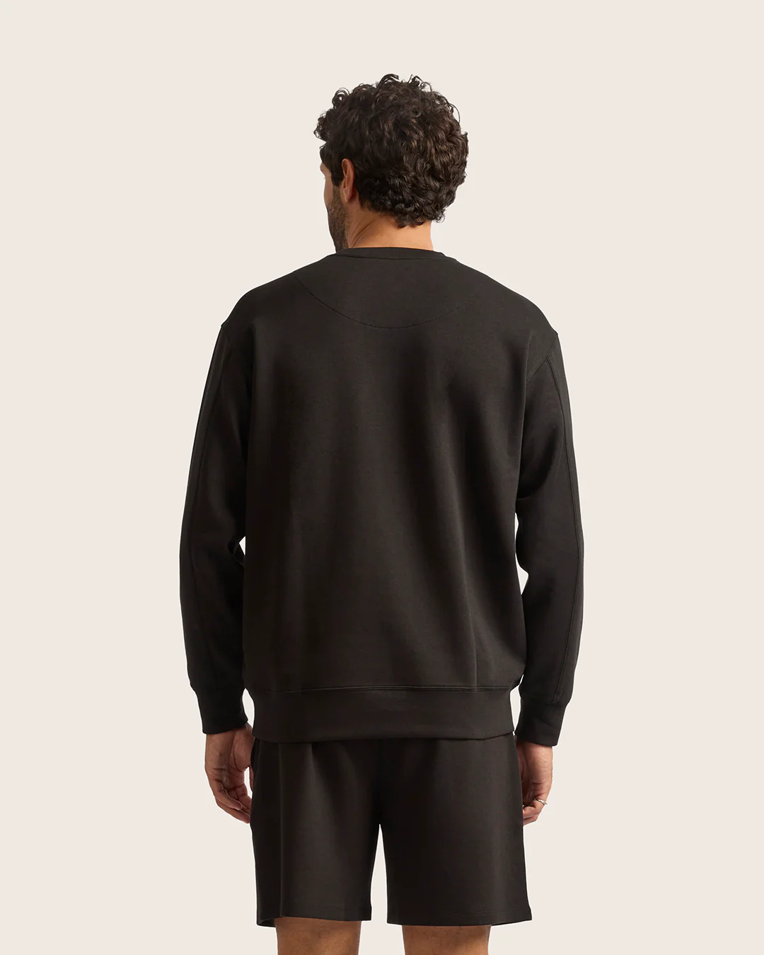 Men's Crew Neck Sweater - Black - Image 8