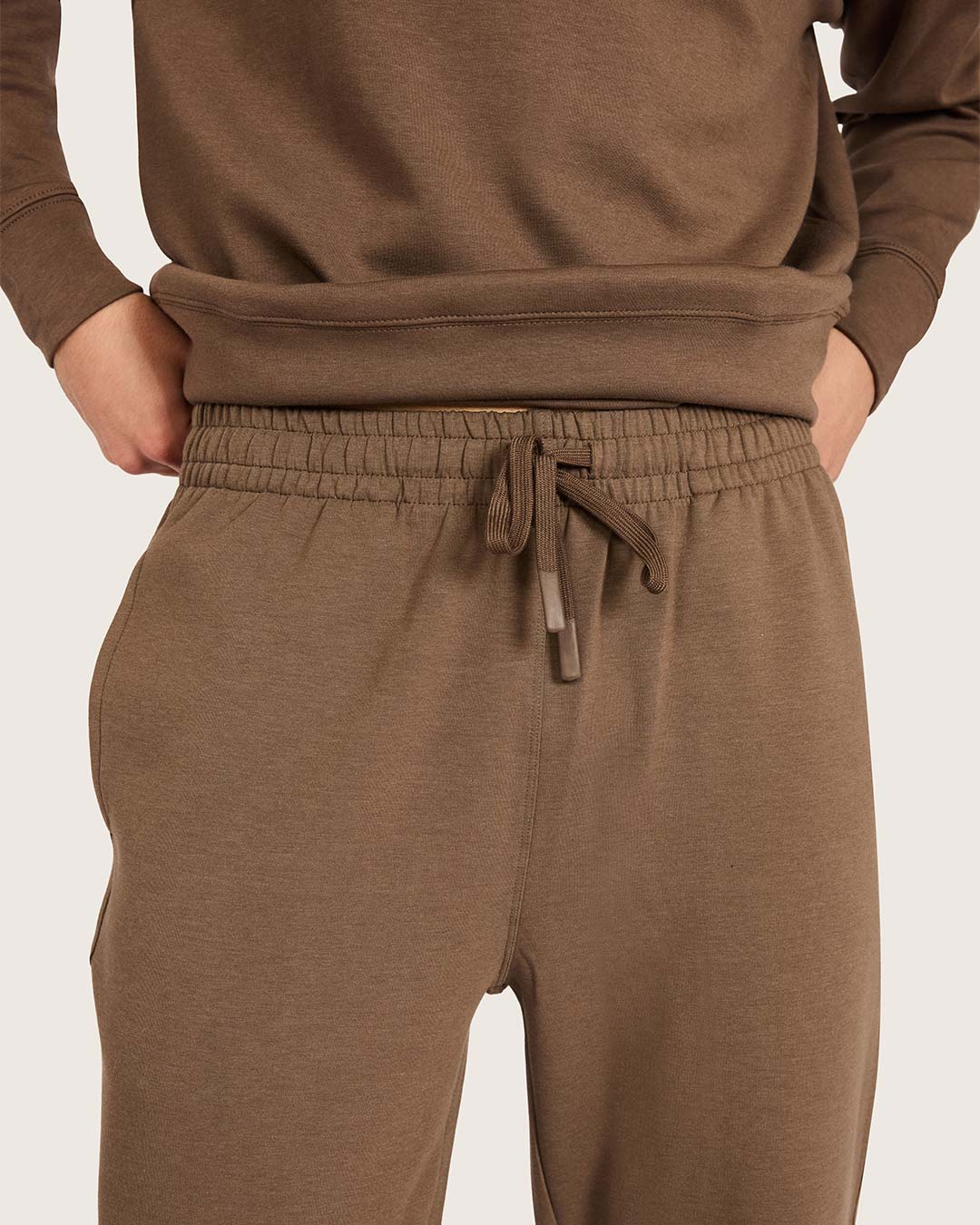 Men's Cuffed Sweat Pants - Oyster - Image 4