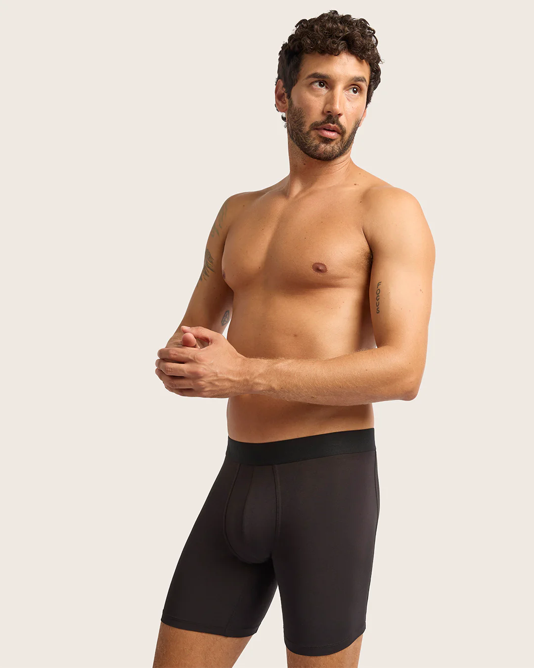 Men's Everyday Mid-Length Boxer Briefs - Black - Image 11