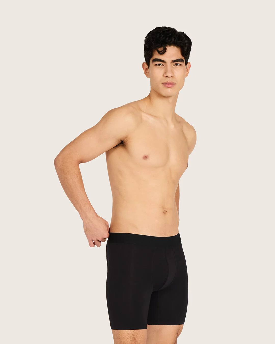 Men's Everyday Mid-Length Boxer Briefs - Black - Image 3