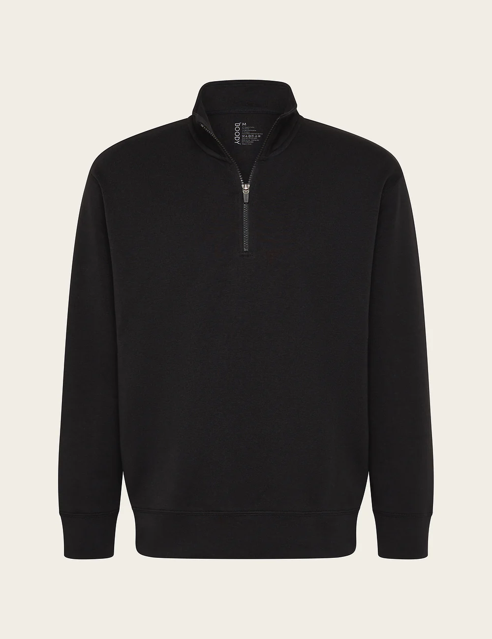 Men's Quarter Zip Sweater - Black - Image 14