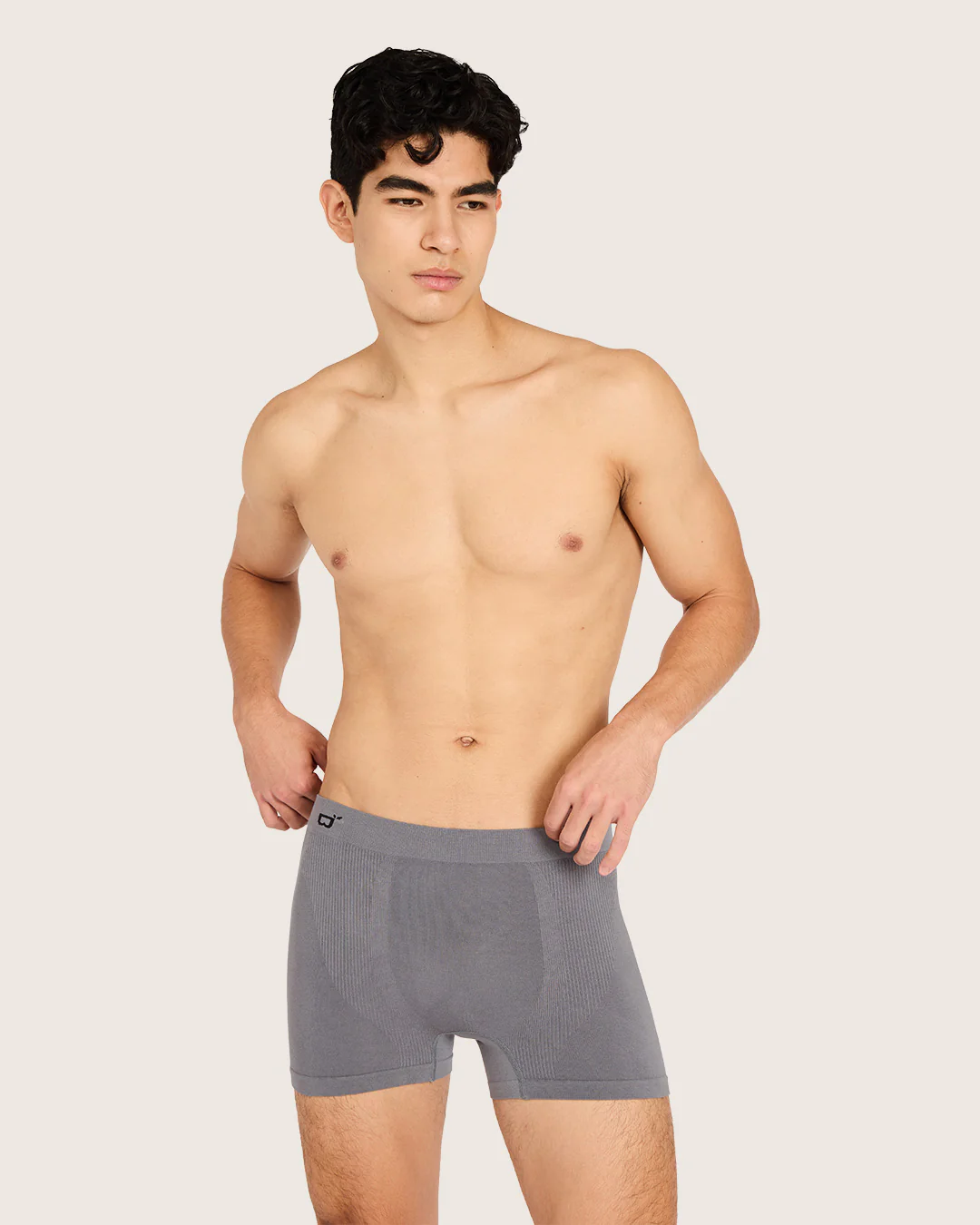 Men's Seamfree Boxer Briefs - Charcoal - Image 14