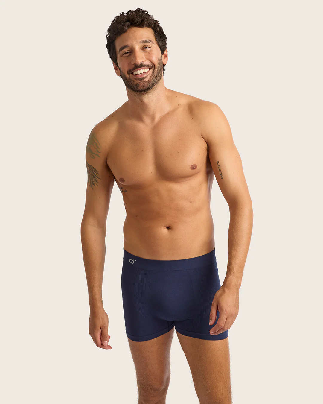 Men's Seamfree Boxer Briefs - Navy - Image 10