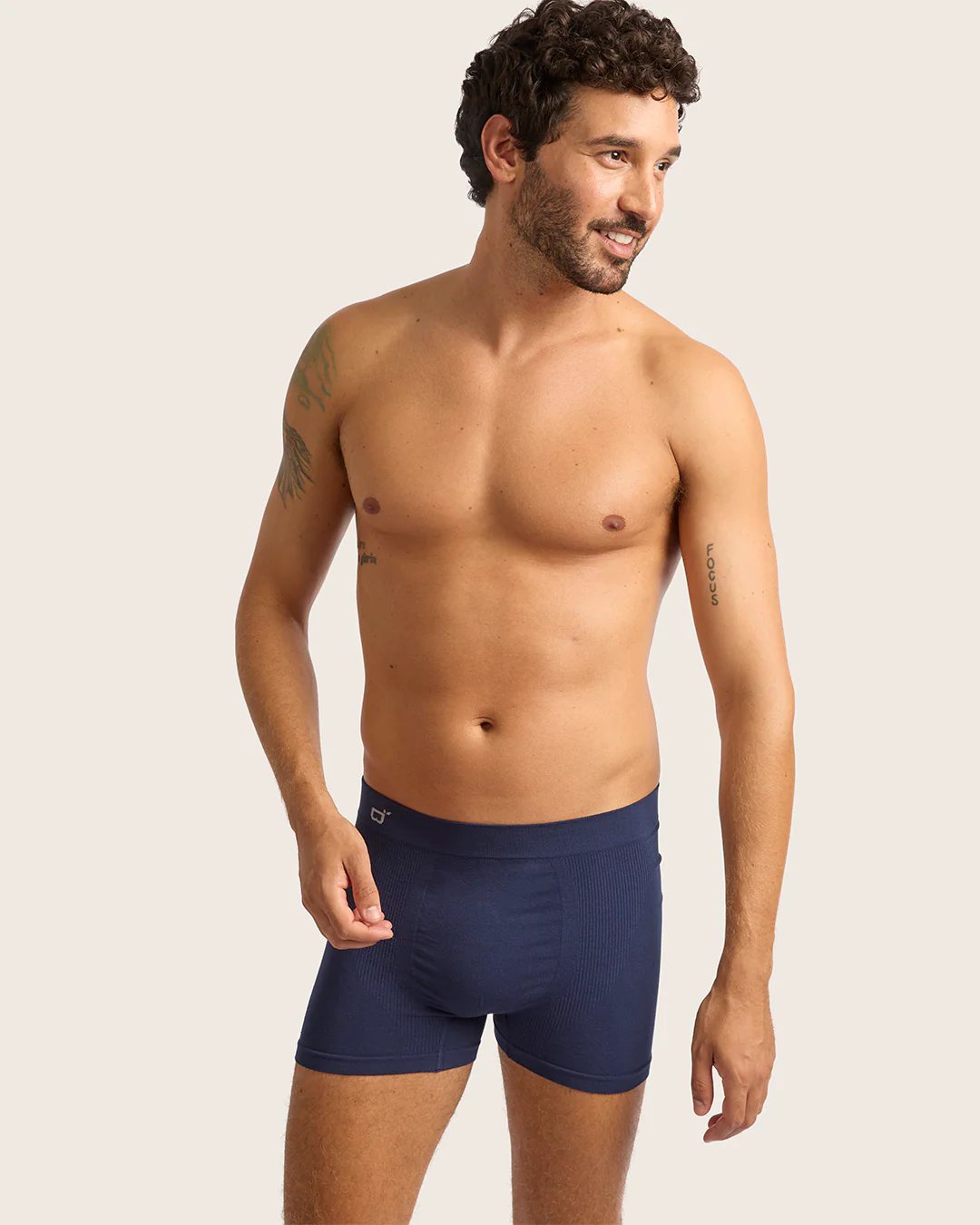 Men's Seamfree Boxer Briefs - Navy - Image 11