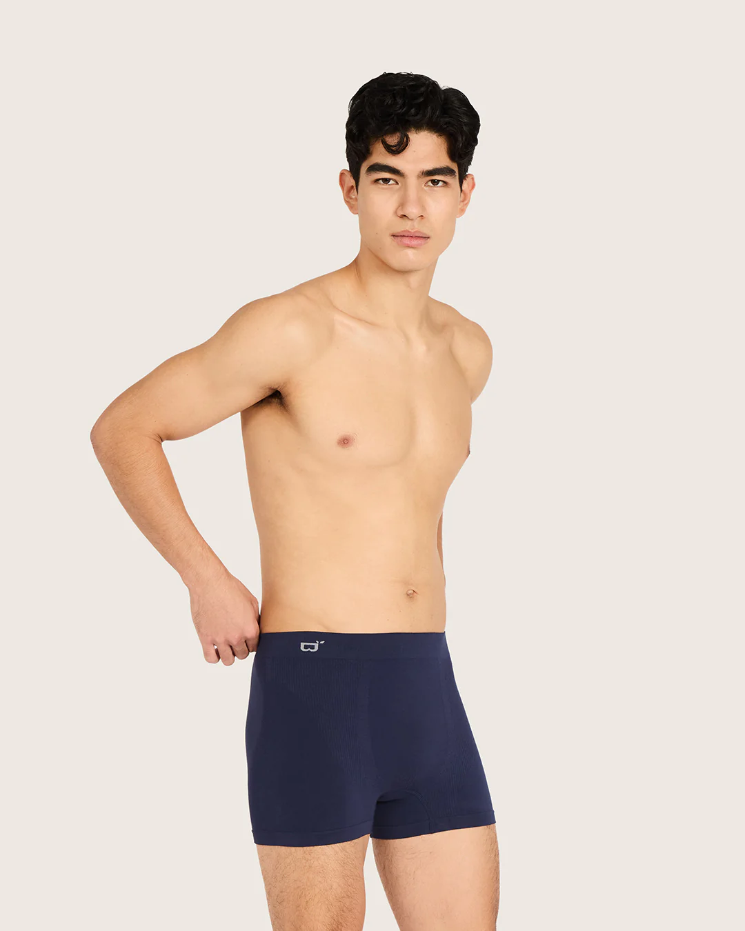 Men's Seamfree Boxer Briefs - Navy - Image 3