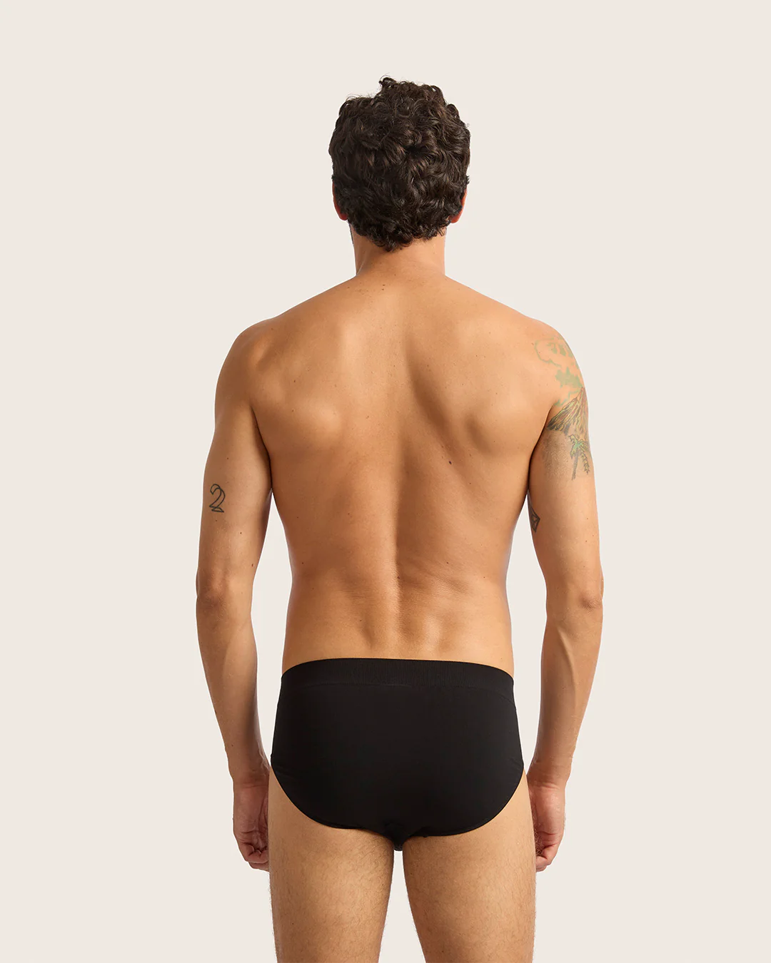 Men's Seamfree Briefs - Black - Image 7