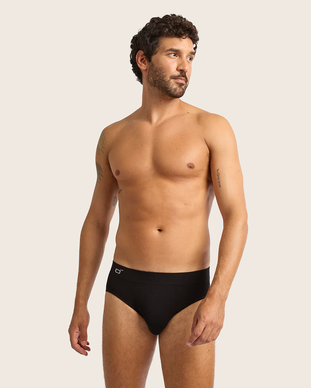 Men's Seamfree Briefs - Black - Image 8