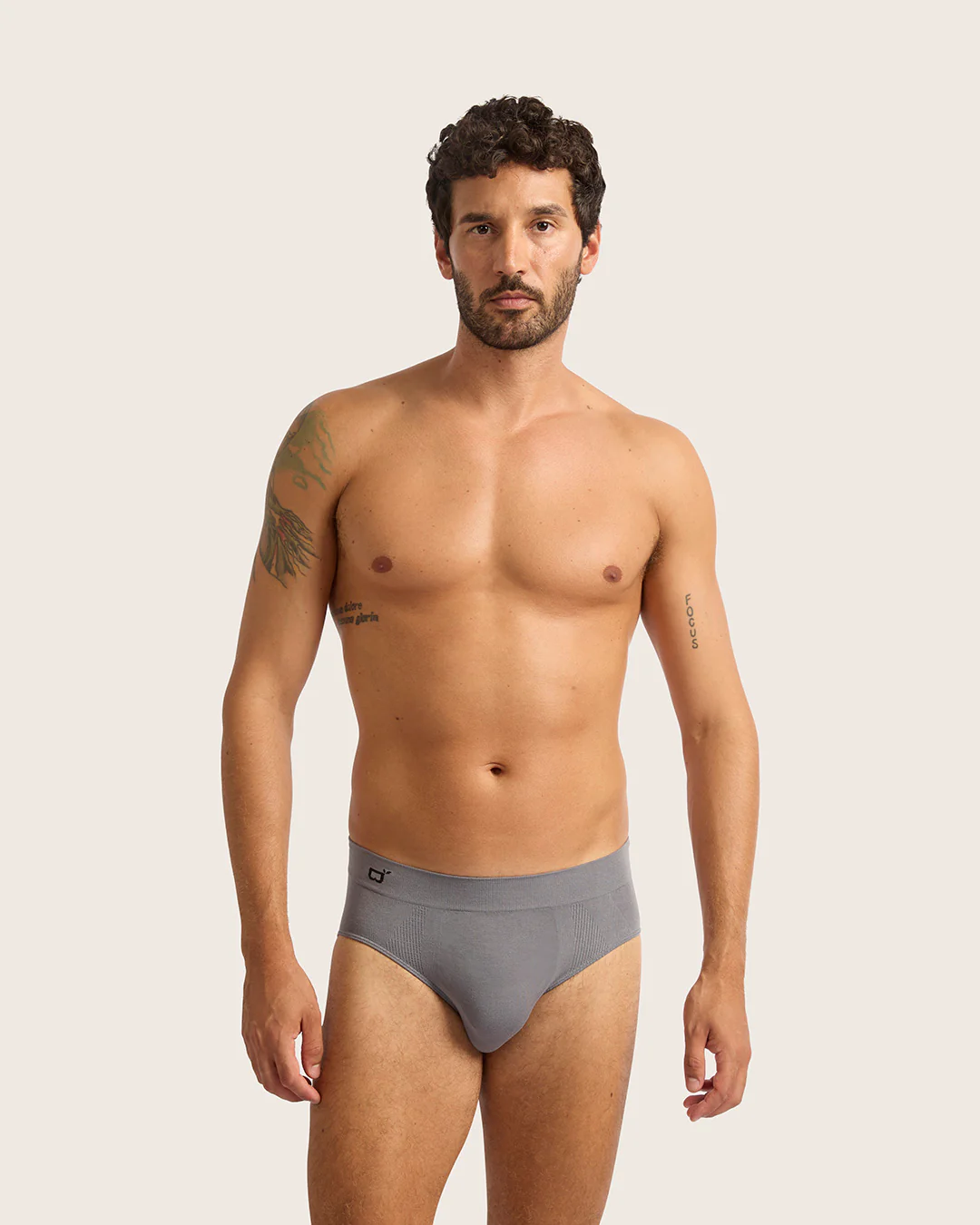 Men's Seamfree Briefs - Charcoal - Image 6