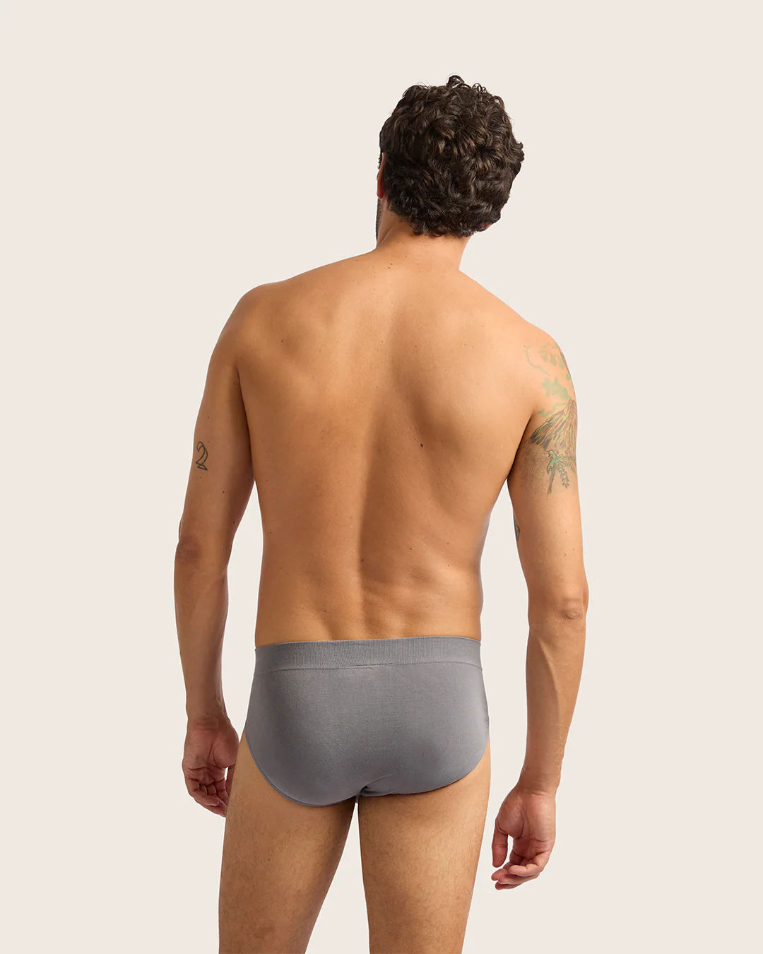 Men's Seamfree Briefs - Charcoal - Image 7