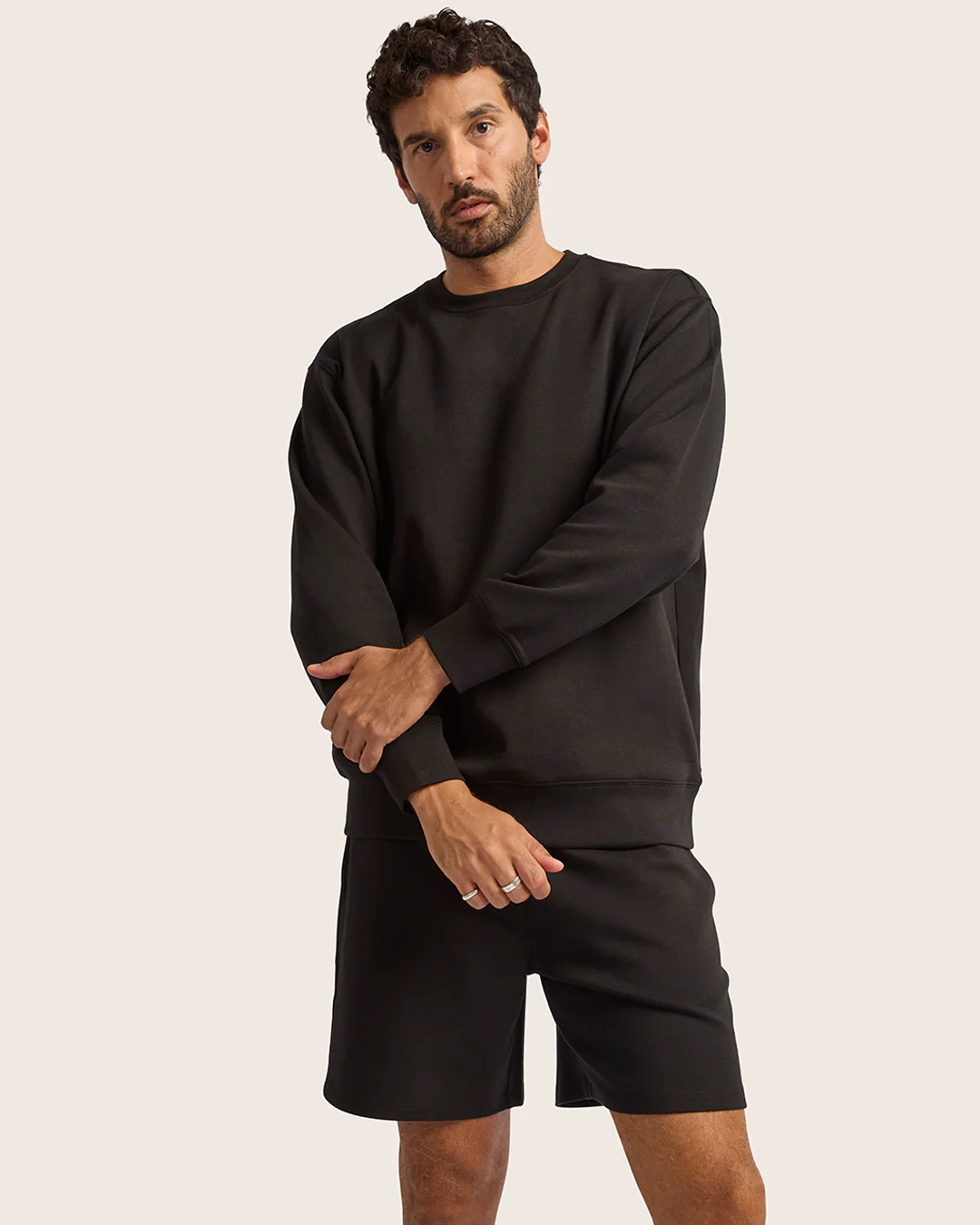 Men's Sweat Shorts 6" - Black - Image 11