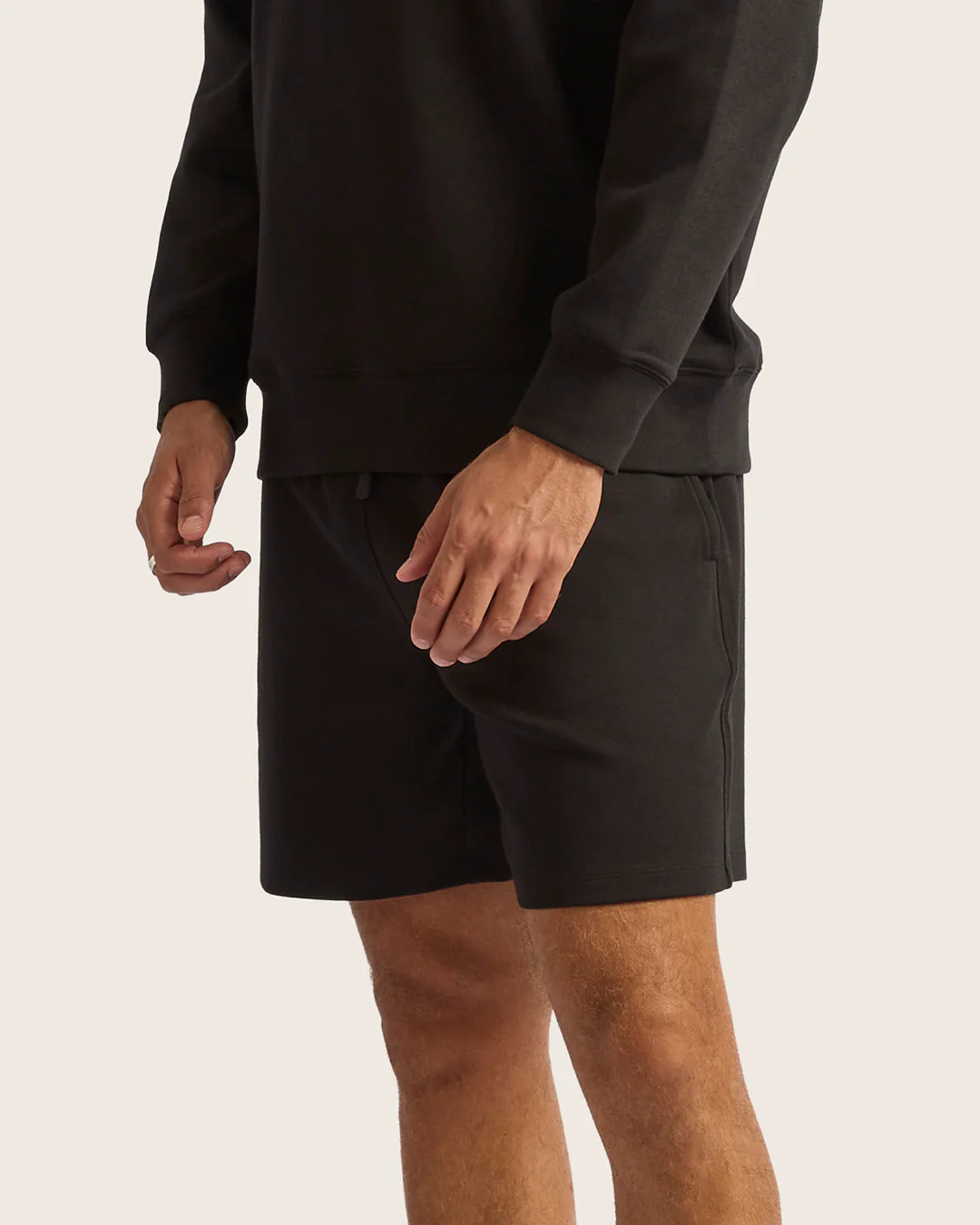 Men's Sweat Shorts 6" - Black - Image 9