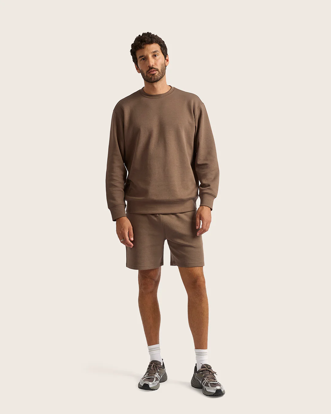 Men's Sweat Shorts 6" - Oyster - Image 11