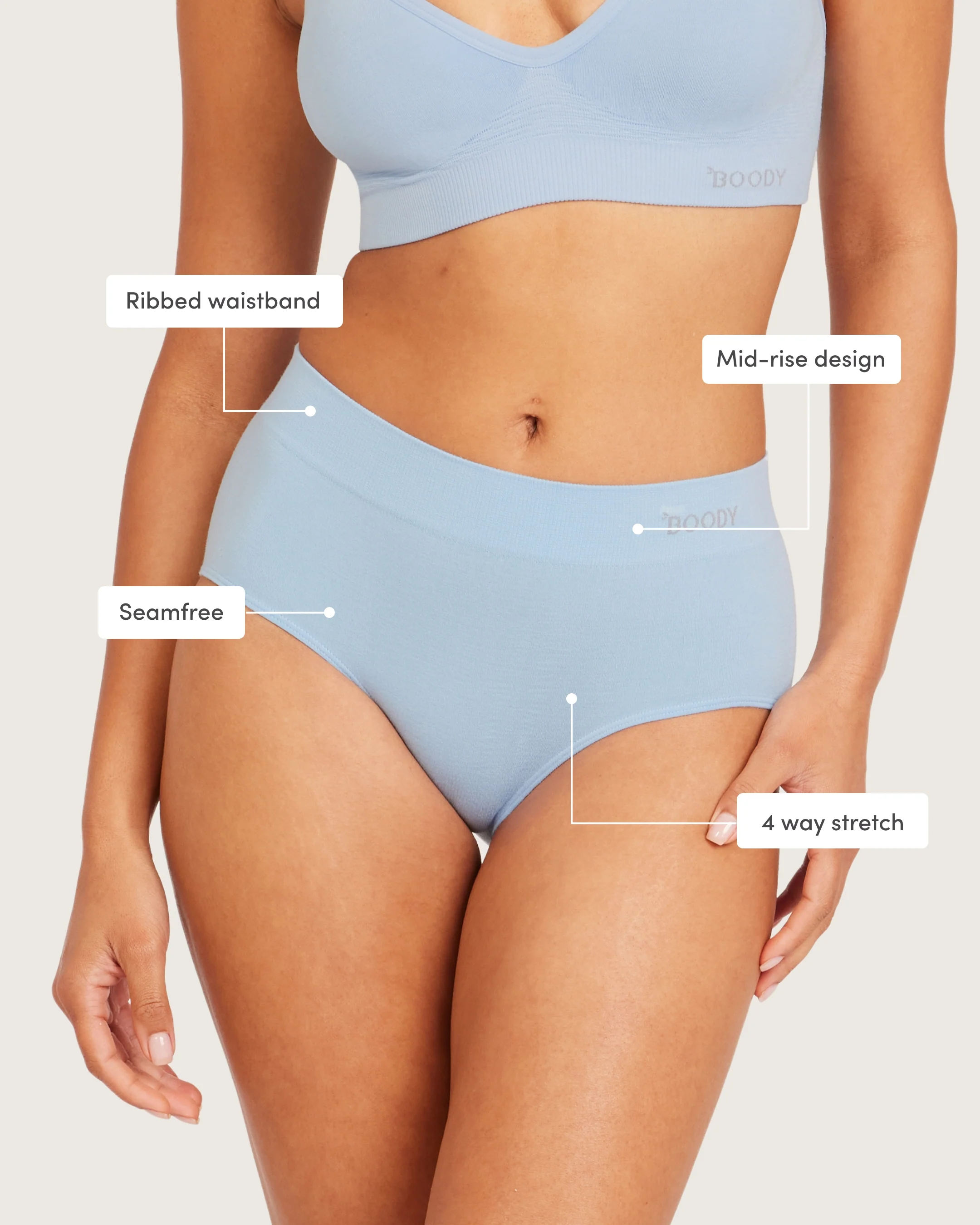 Midi Briefs - Sky Blue - Image 4