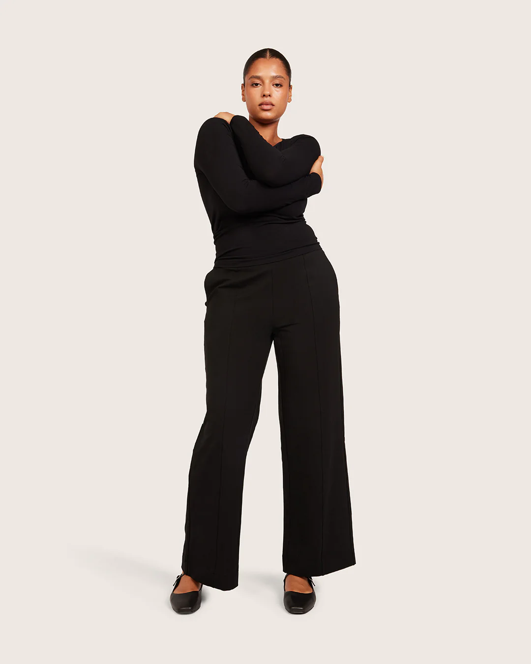 Relaxed Leg Pants - Regular - Black - Image 17
