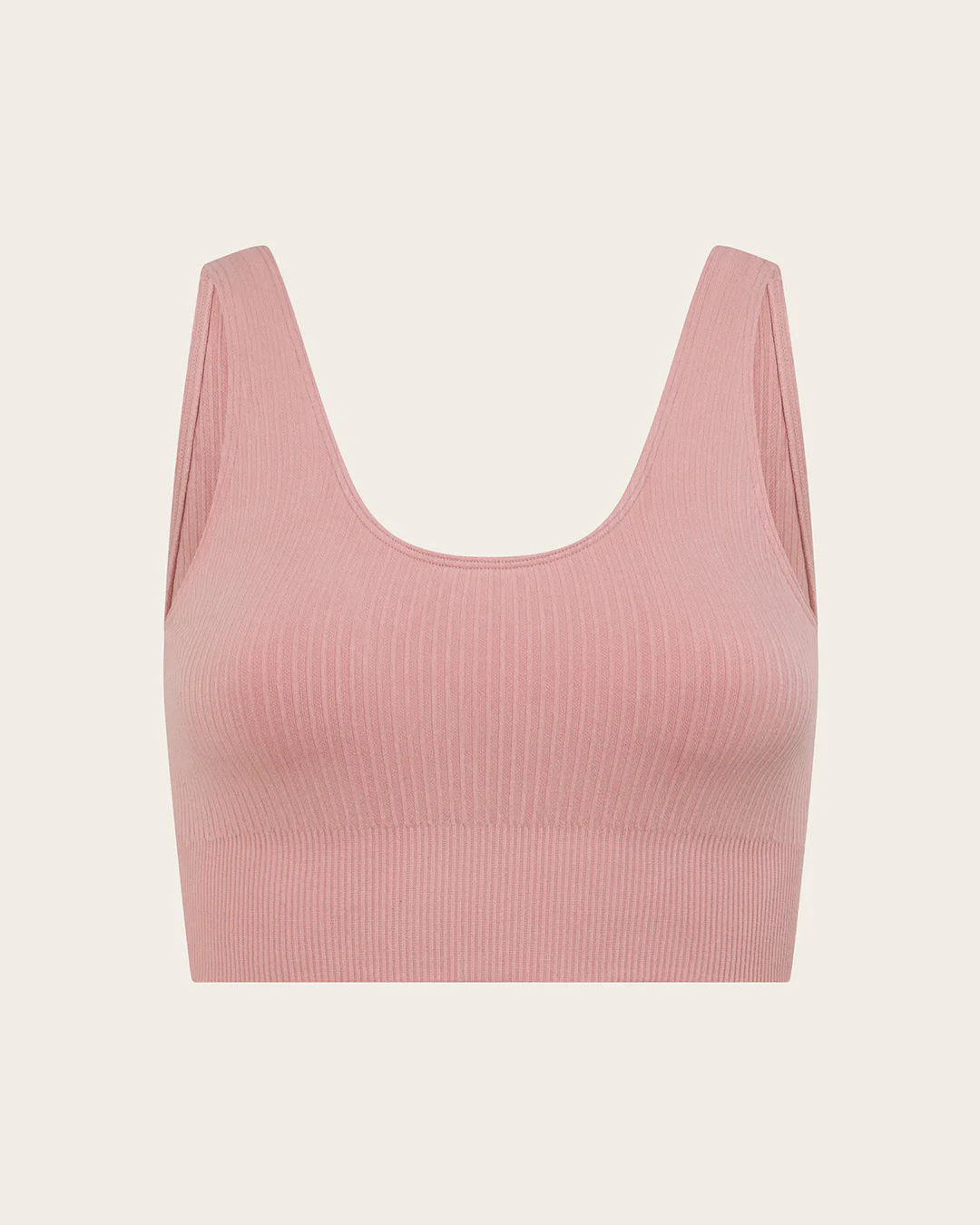 Ribbed Seamfree Crop - Dusty Pink - Image 16