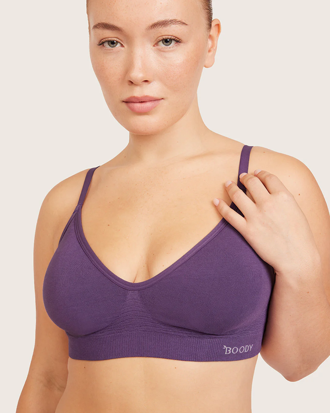 Wireless T-Shirt Bra - Amethyst - Image 12