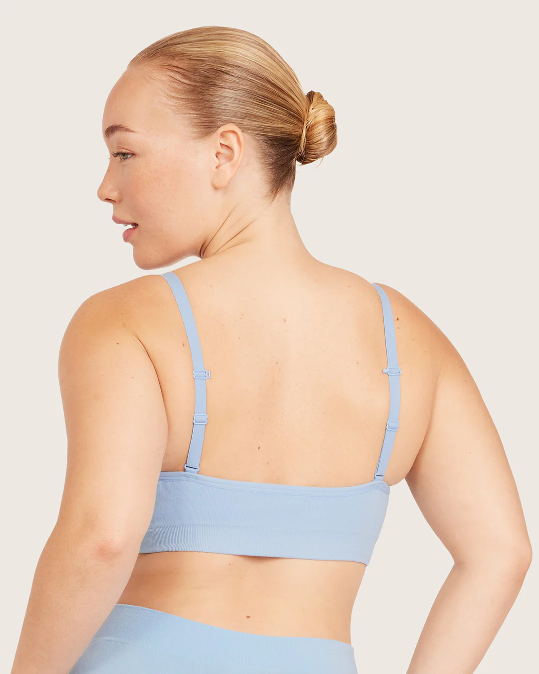Wireless T-Shirt Bra - Sky Blue - Image 8