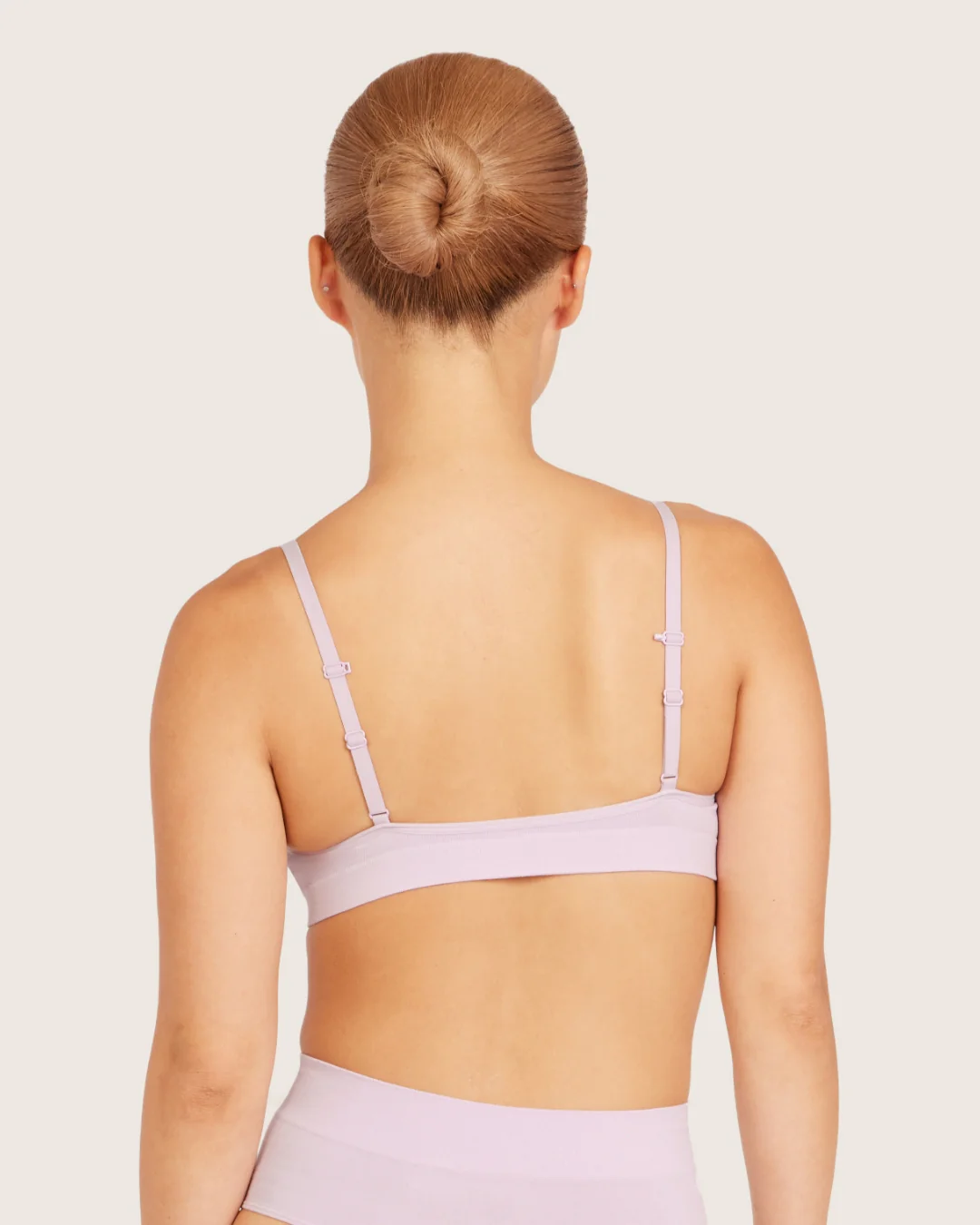 Wireless T-Shirt Bralette - Orchid - Image 2